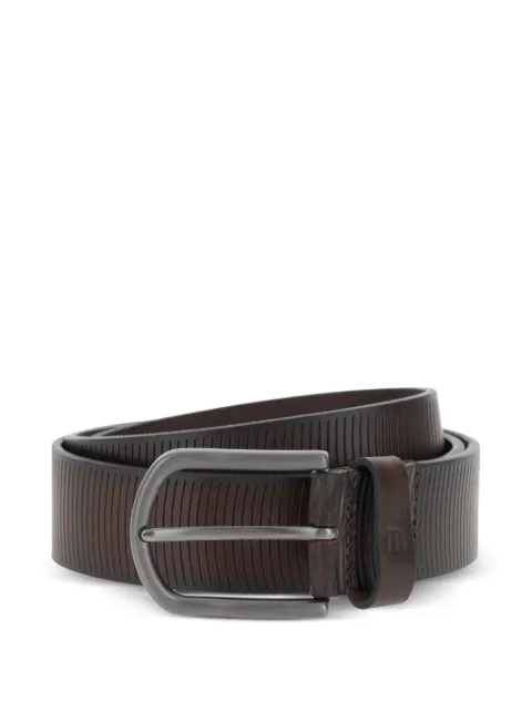 Boggi Milano carved striped-design belt Brown BO26P038001