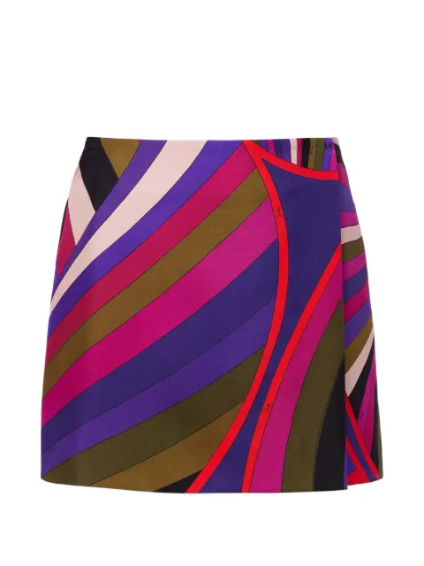 PUCCI Iride-print mini skirt Purple 5URV385U751