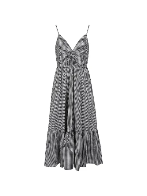Michael Kors ruched midi dress Black MS683DHKQP