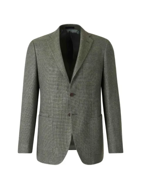 Scabal Kenton notch-lapels blazer Green KENTON