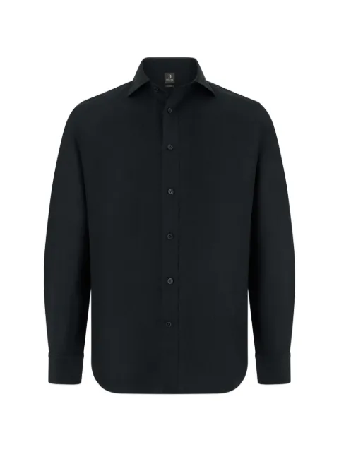 Boggi Milano regular fit linen shirt Black BO26P073906