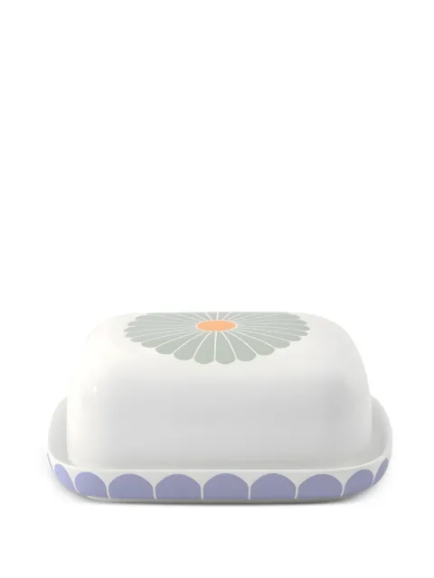 Villeroy & Boch Fleur floral-print butter dish White 2201045541800