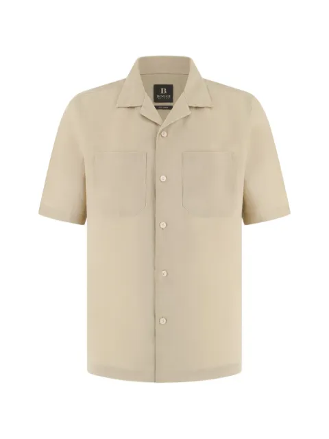 Boggi Milano regular fit linen shirt Neutrals BO26P037008