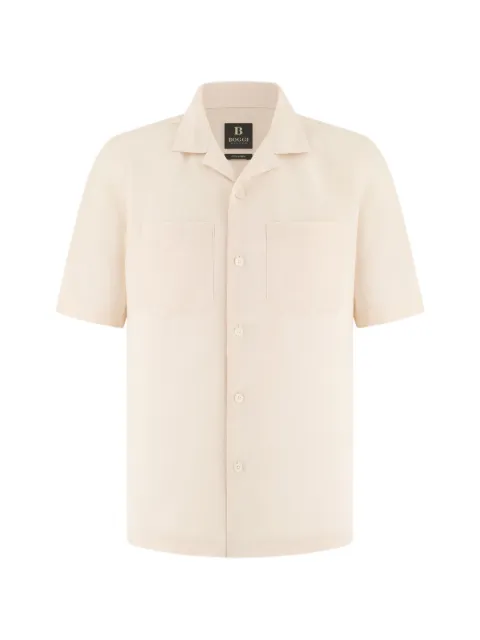 Boggi Milano regular fit linen shirt Neutrals BO26P037007