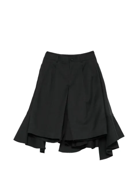 Comme Des Garçons ruffled asymmetric shorts Black GQP010
