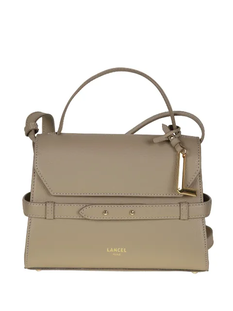 Lancel logo-print leather tote bag Neutrals A13948