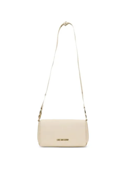 Love Moschino logo-plaque crossbody bag Neutrals JC4008PP1