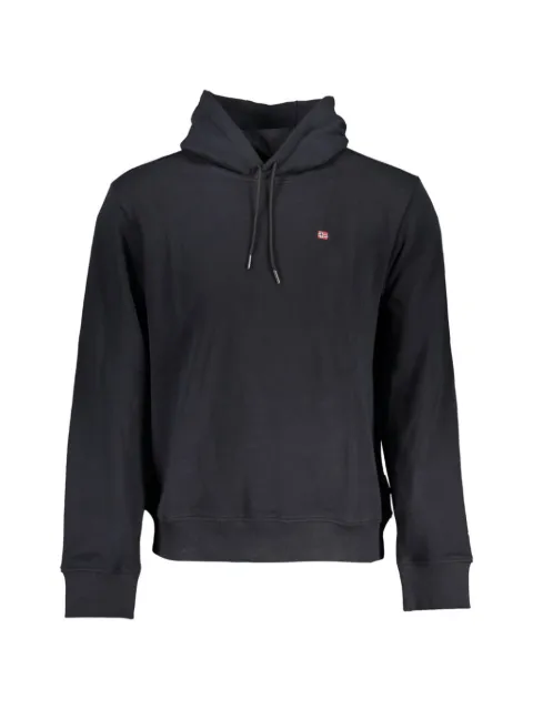 Napapijri Balis logo-patch drawstring hoodie Blue NP0A4H8A041