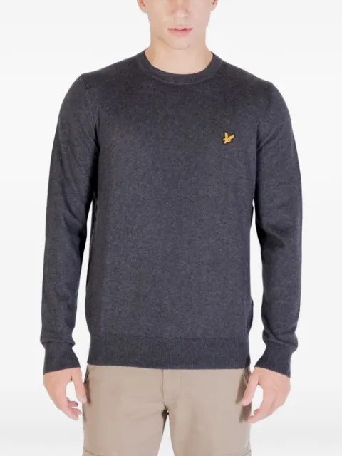 Lyle & Scott logo-patch sweater Grey KN2110VC