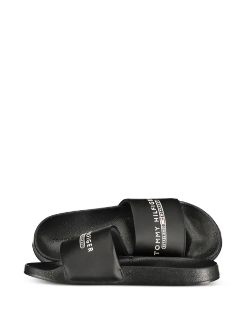 Tommy Hilfiger logo-print sandals Black FM0FM05761