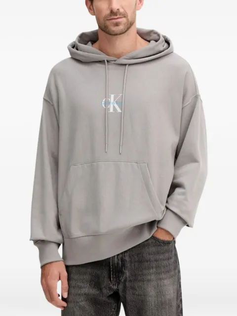 Calvin Klein Jeans logo-print hoodie Grey LV04RC281G