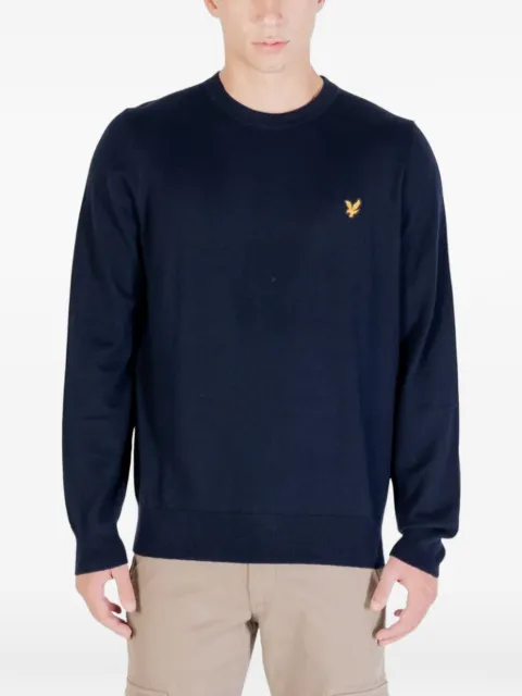Lyle & Scott crew neck long-sleeve sweater Blue KN2110VC