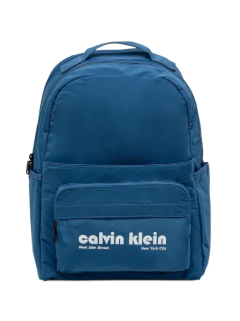 Calvin Klein logo-print backpack Blue LV04G3162G