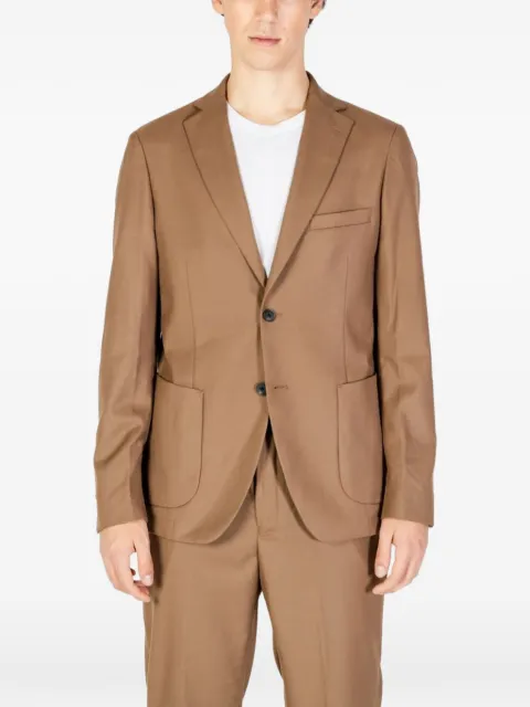 Hamaki-Ho two-button patch-pocket blazer Neutrals GAI1579H