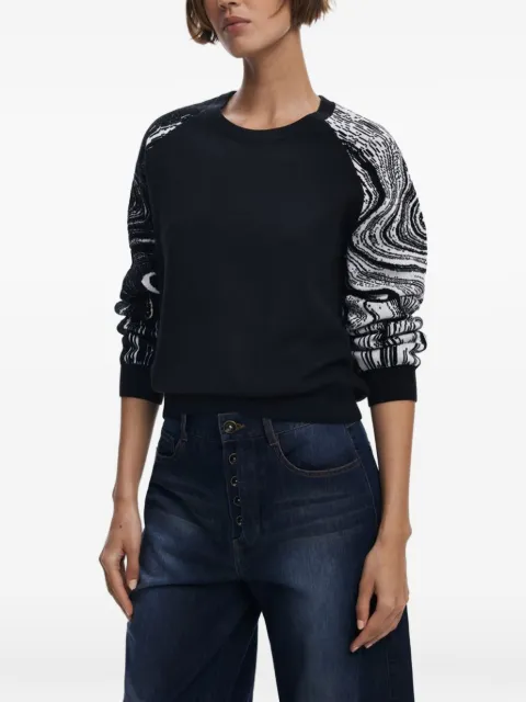 Desigual marbled jumper Black 25WWJF28NE2000