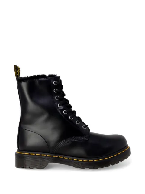 Dr Martens 1460 Serena faux-fur-trim combat boots Black 26238021