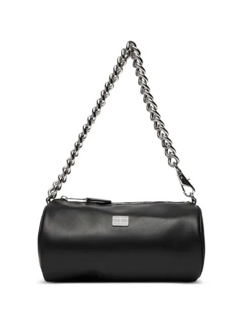 Tommy Jeans chain-link cylinder tote bag Black AW0AW17893