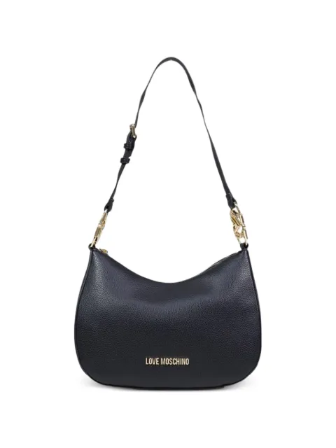 Love Moschino logo-plaque tote bag Black JC4012PP1