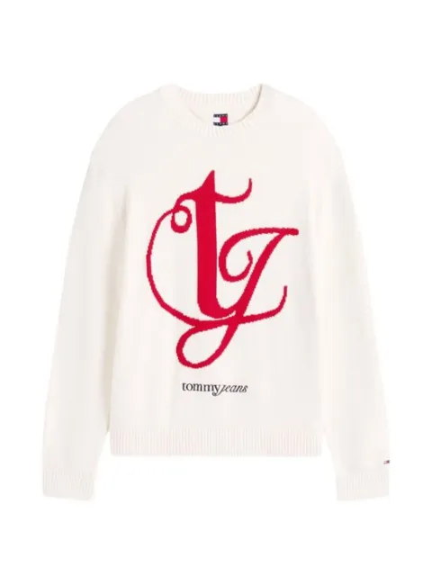 Tommy Jeans logo sweater Neutrals DM0DM21883