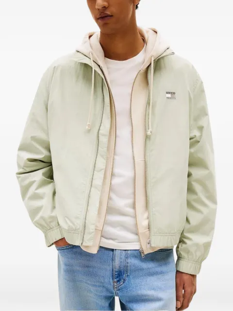 Tommy Jeans logo-patch bomber jacket Green DM0DM21929