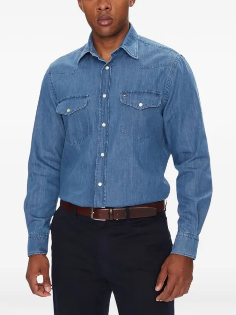 Tommy Hilfiger western-yoke denim shirt Blue MW0MW39429