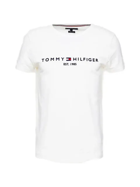 Tommy Hilfiger logo-detail cotton T-shirt White MW0MW11465