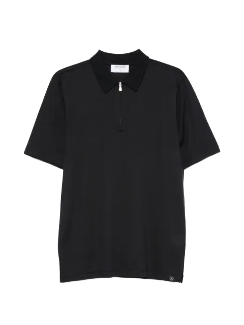 Gran Sasso zip-fastening short-sleeve polo shirt Blue 6014378406