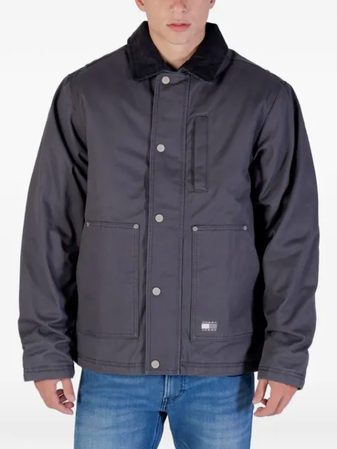 Tommy Jeans corduroy-collar denim jacket Grey DM0DM22047