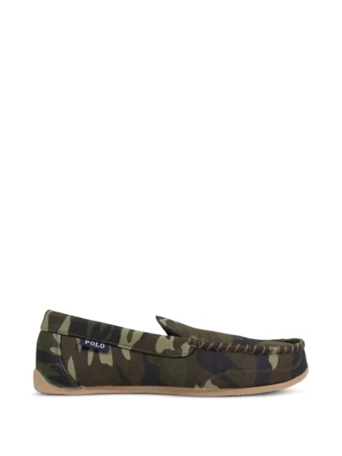 Polo Ralph Lauren Declan camouflage-print loafers Green RF103620