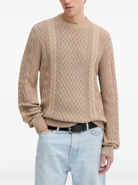 Tommy Jeans crew neck cable-knit sweater Neutrals DM0DM22101