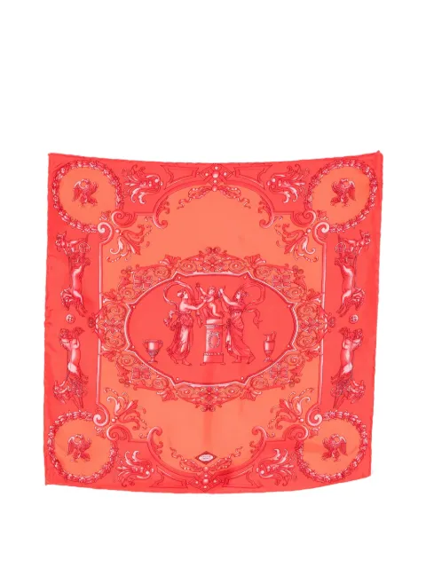 Versace Pre-Owned 2000s baroque-print handkerchief Red VE150BAC