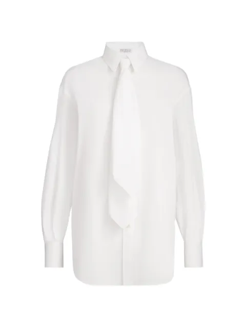 Brunello Cucinelli shirt with tie and monili White M0091M3A56C159