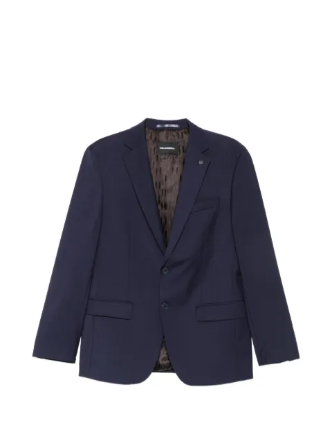 Karl Lagerfeld single-breasted buttoned blazer Blue 15560110500090