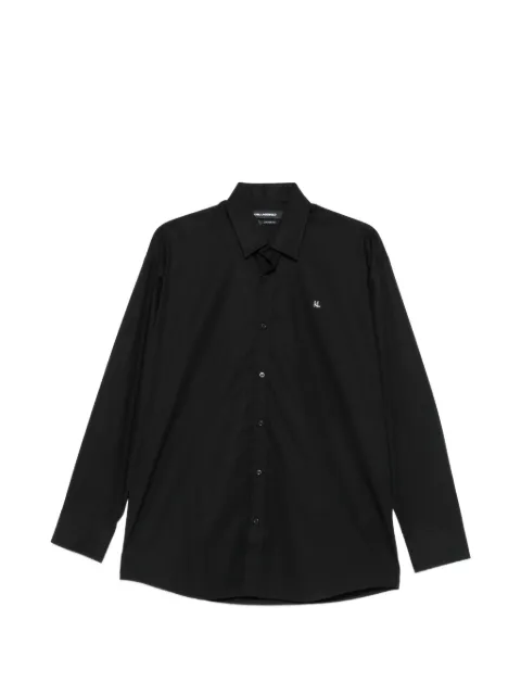 Karl Lagerfeld logo-embroidered loose-fit shirt Black 60593360563675
