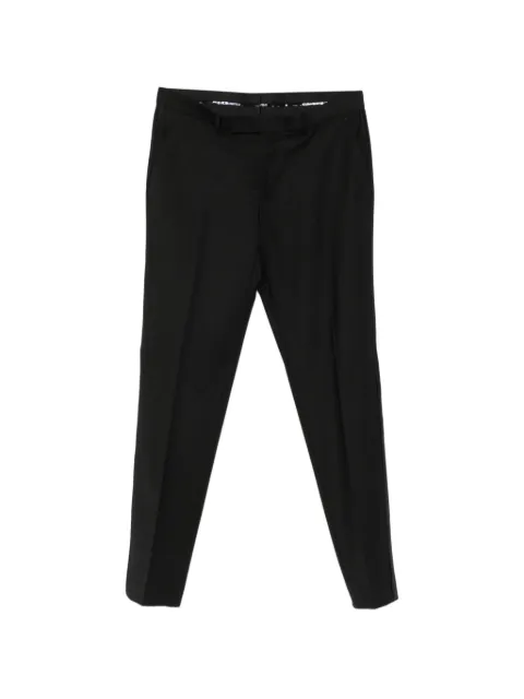 Karl Lagerfeld satin-trim pressed-crease trousers Black 25520610500090