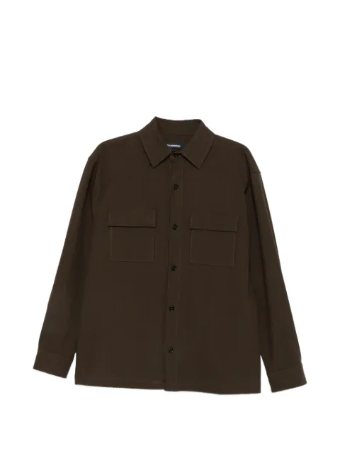 Karl Lagerfeld flap-pocket overshirt Brown 60597560563001