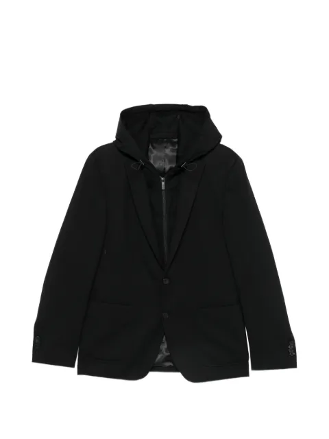 Karl Lagerfeld hooded layered jacket Black 15568410563010