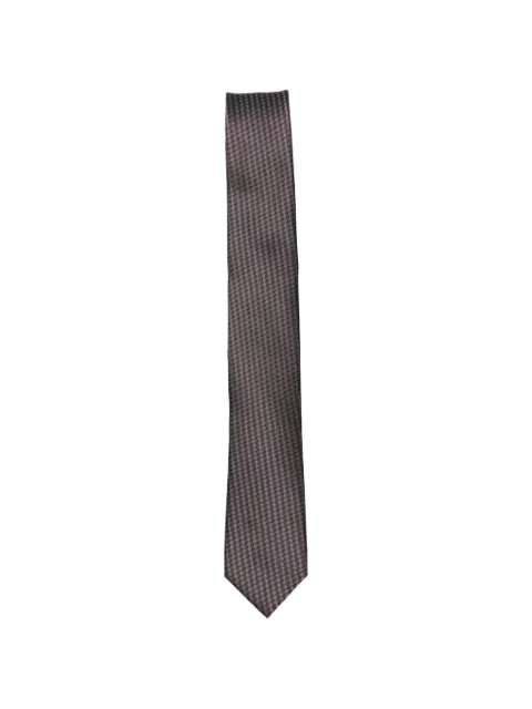 Karl Lagerfeld houndstooth-pattern tie Pink 8051000563162