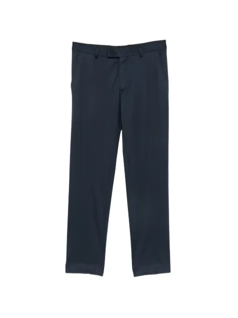 Karl Lagerfeld Road logo-patch tailored trousers Blue 25500210563003