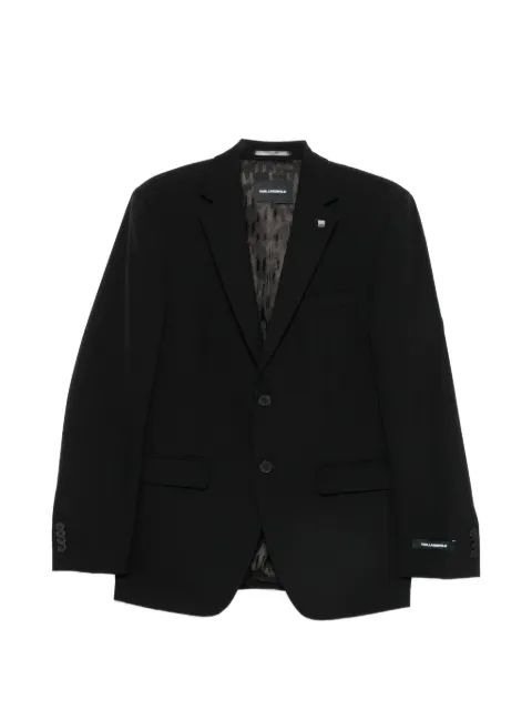 Karl Lagerfeld single-breasted buttoned blazer Black 15520310500091