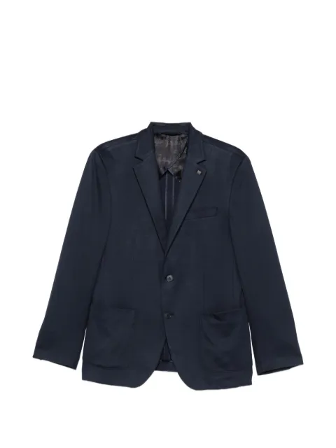 Karl Lagerfeld notched-lapel patch-pocket jacket Blue 15528010563003
