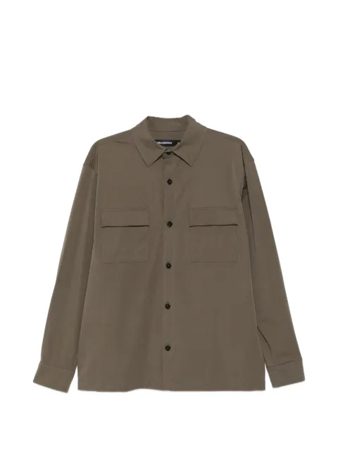 Karl Lagerfeld flap-pocket shirt Green 60597560563093