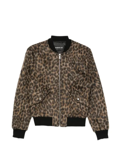 Barbara Bui leopard-print bomber jacket Brown G1246GAI