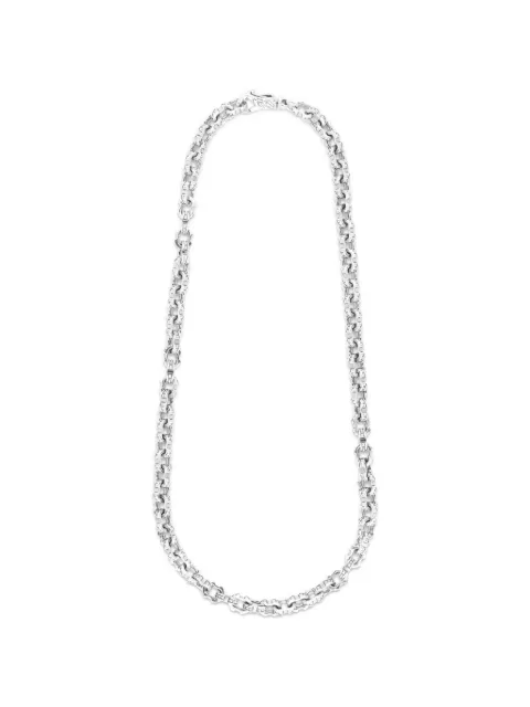Emanuele Bicocchi pyramid-stud anchor-chain necklace Silver BRPYN4