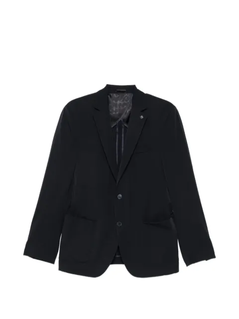 Karl Lagerfeld single-breasted notch-lapel blazer Blue 15528010563093