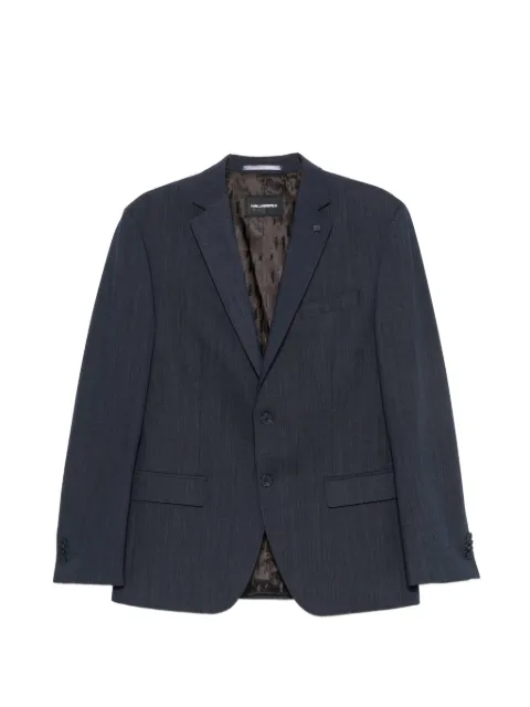 Karl Lagerfeld single-breasted notch-lapel blazer Blue 15560110500092