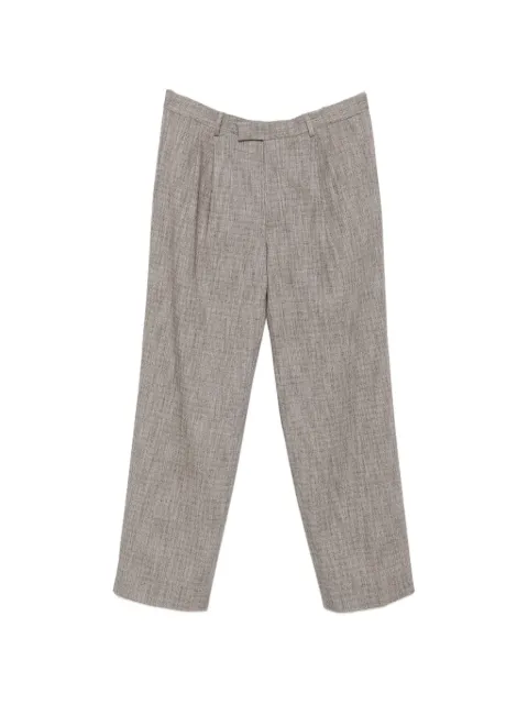 Karl Lagerfeld pleated-design trousers Brown 25508810563017