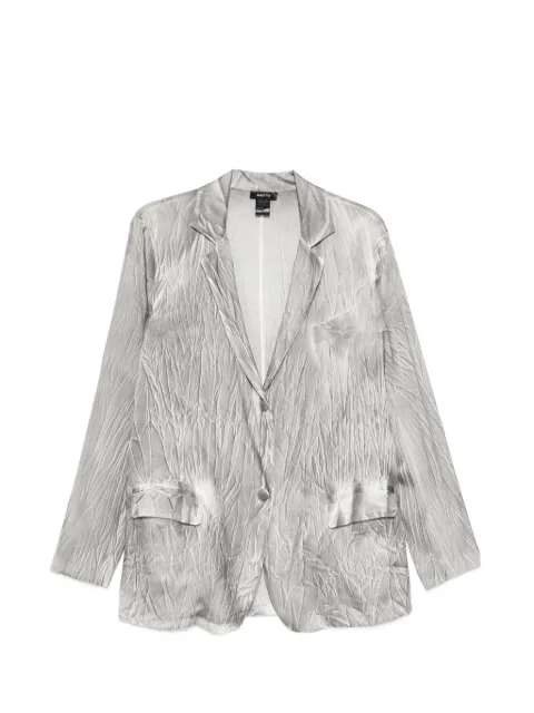 Avant Toi crinkled-finish single-breasted jacket Grey 226SD2243SSTVF