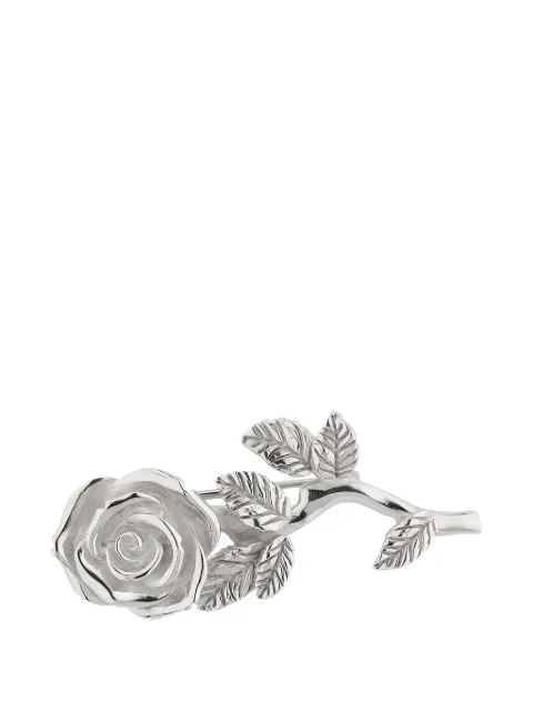 Emanuele Bicocchi rose-motif sterling-silver brooch Silver RSS2