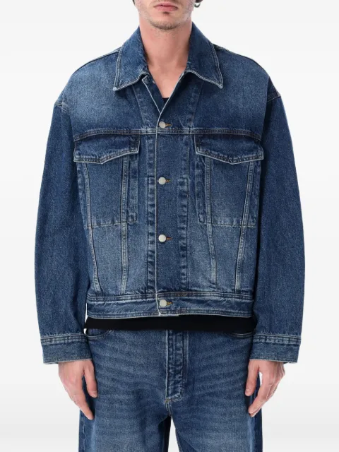 Studio Nicholson faded-effect denim jacket Blue SNM1299WWI